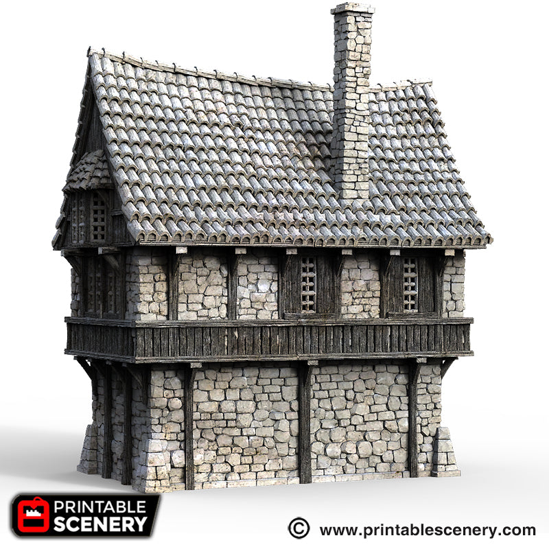 Port Winterdale Port House – Printable Scenery 3D printed tabletop terrain