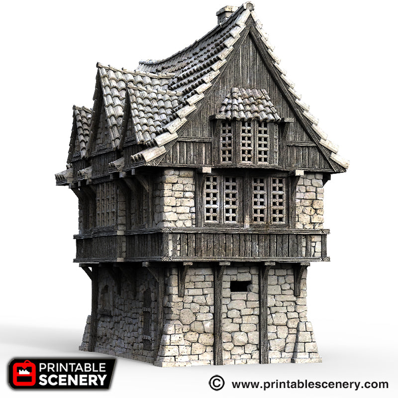 Port Winterdale Port House – Printable Scenery 3D printed tabletop terrain