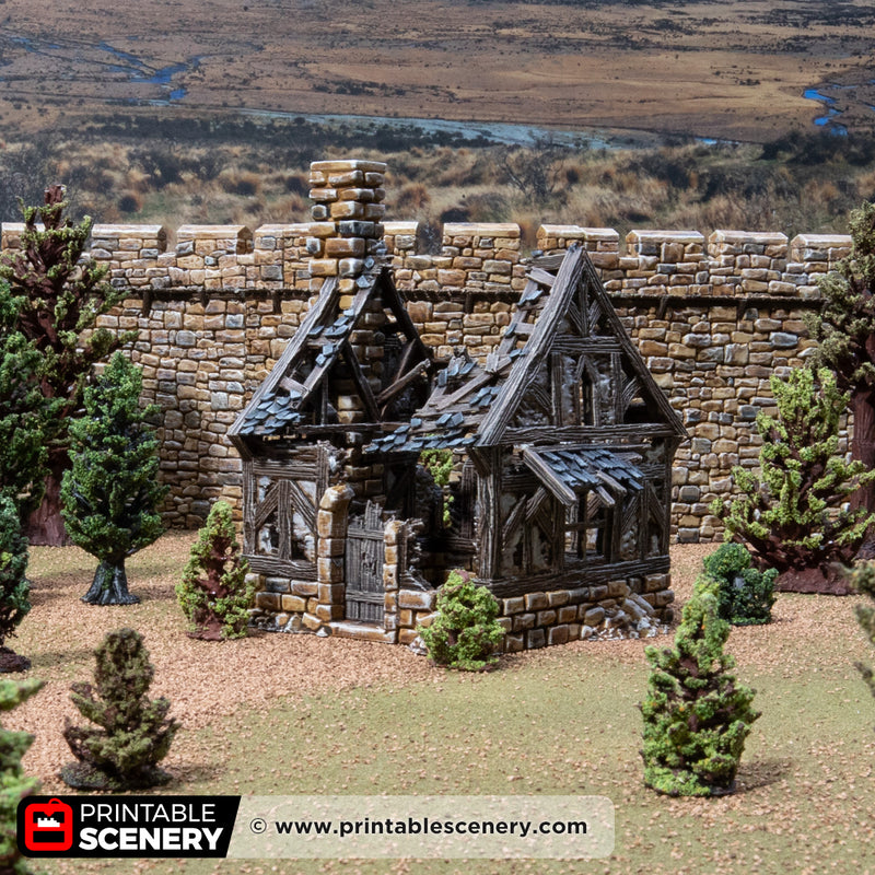 Ruined Bella’s Cottage – Printable Scenery 3D printed tabletop terrain