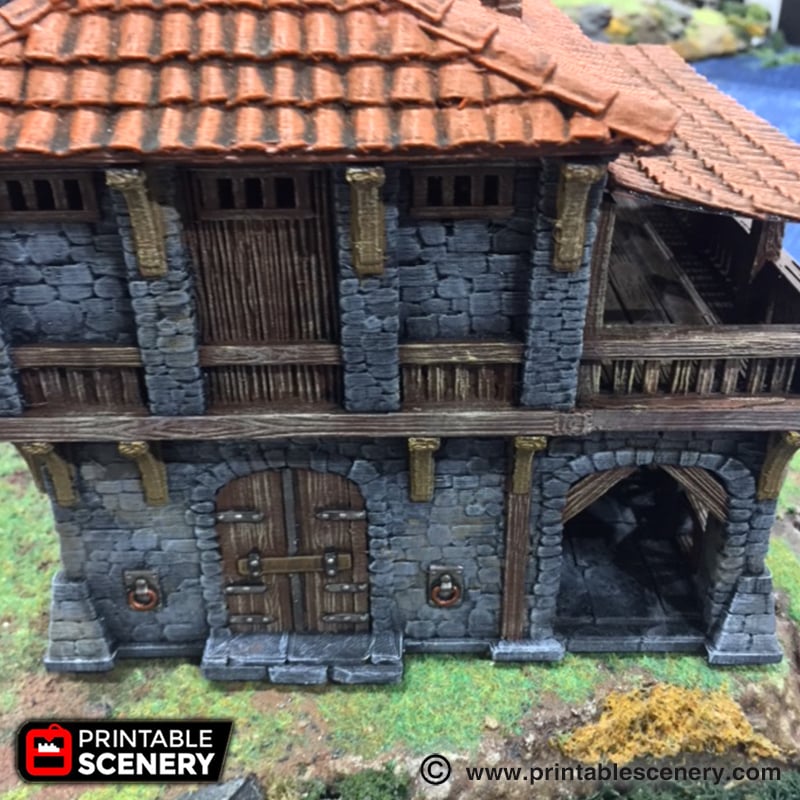 Port Winterdale Warehouse – Printable Scenery 3D printed tabletop terrain