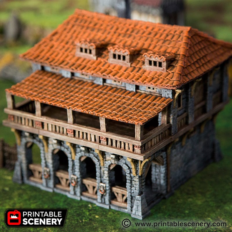 Port Winterdale Warehouse – Printable Scenery 3D printed tabletop terrain