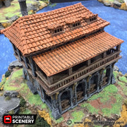 Port Winterdale Warehouse – Printable Scenery 3D printed tabletop terrain
