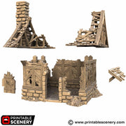Ruined Bella’s Cottage – Printable Scenery 3D printed tabletop terrain