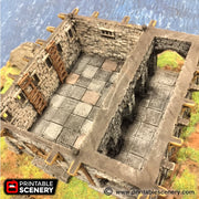 Port Winterdale Warehouse – Printable Scenery 3D printed tabletop terrain