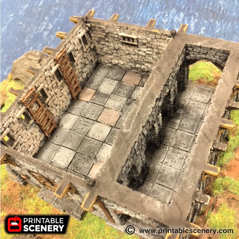 Port Winterdale Warehouse – Printable Scenery 3D printed tabletop terrain