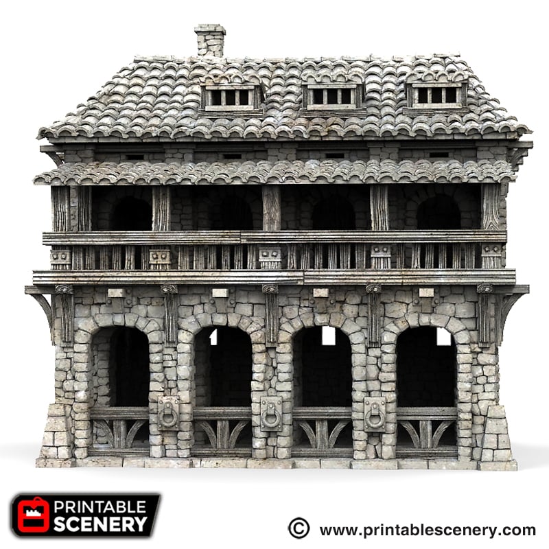 Port Winterdale Warehouse – Printable Scenery 3D printed tabletop terrain