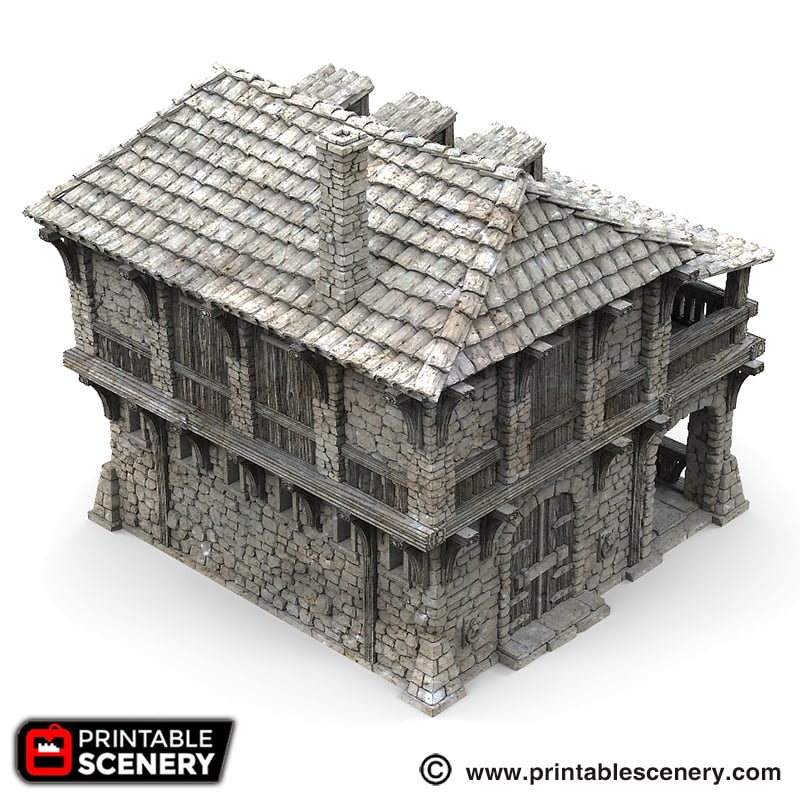Port Winterdale Warehouse – Printable Scenery 3D printed tabletop terrain
