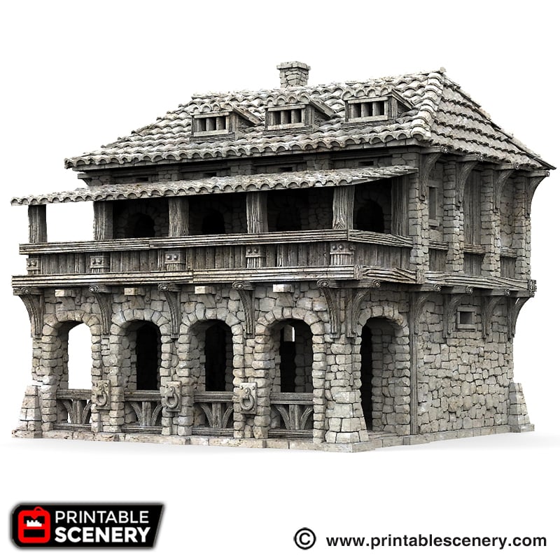 Port Winterdale Warehouse – Printable Scenery 3D printed tabletop terrain