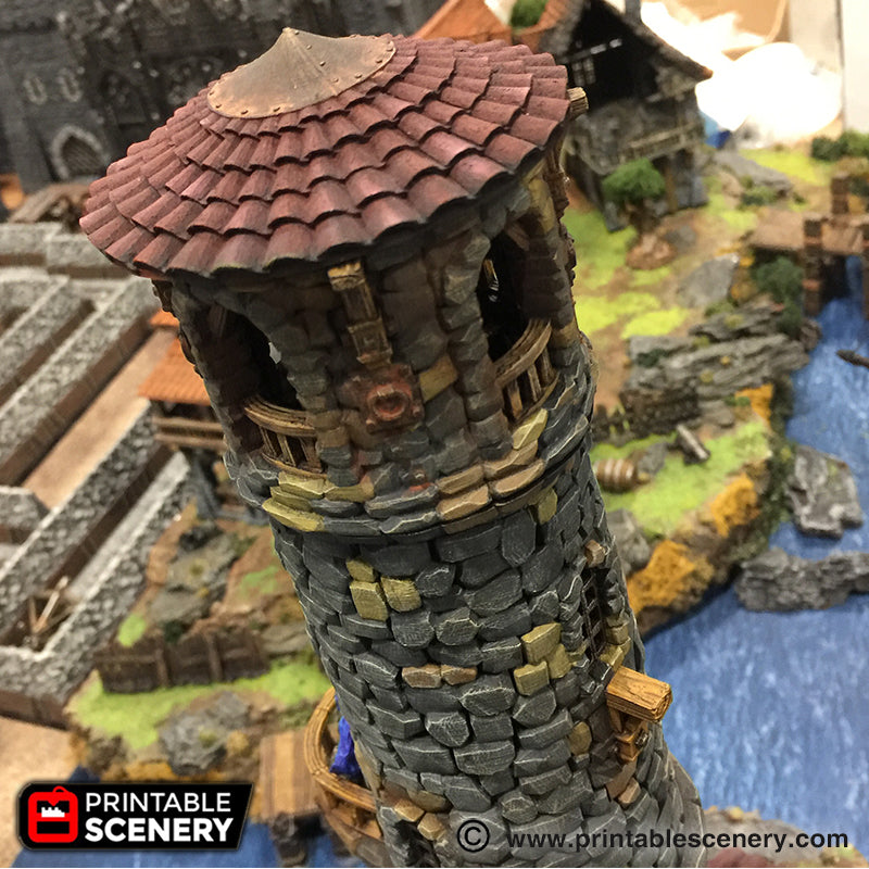Port Winterdale Lighthouse – Printable Scenery 3D printed tabletop terrain