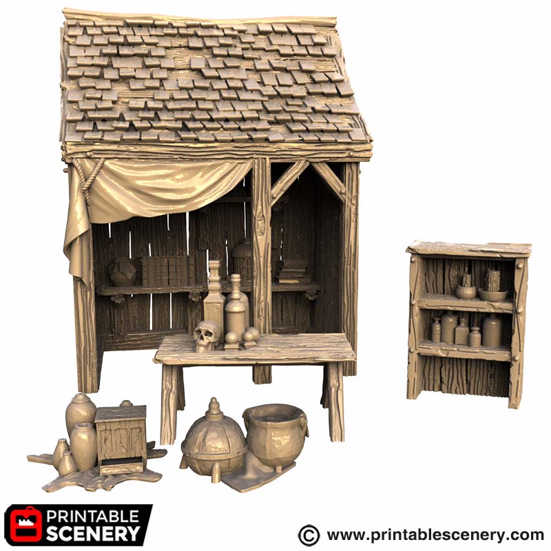 Alice’s Knick-Knacks – Printable Scenery 3D printed tabletop terrain