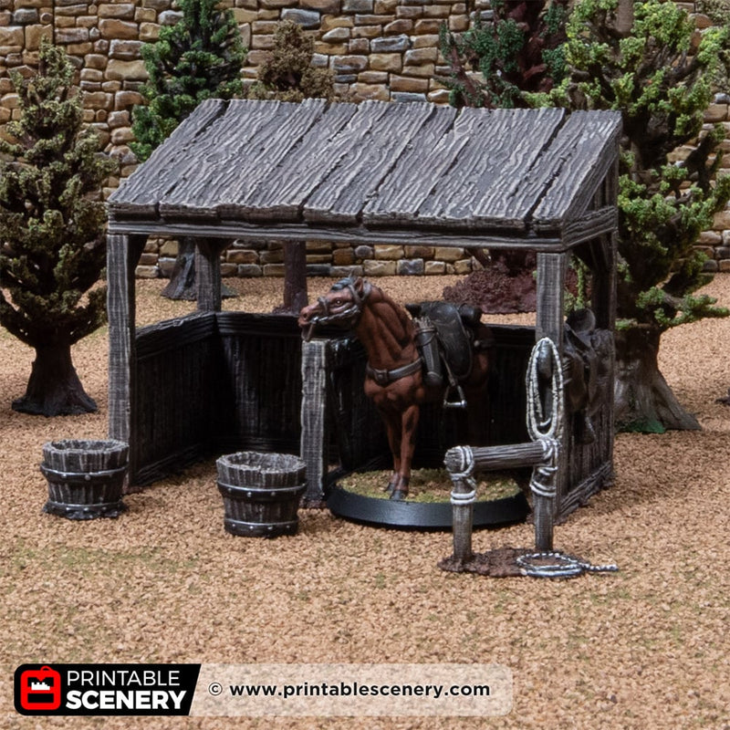 Castle Stables – Printable Scenery 3D printed tabletop terrain