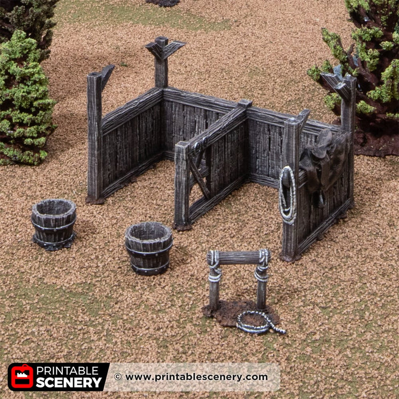 Castle Stables – Printable Scenery 3D printed tabletop terrain