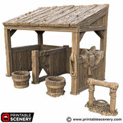Castle Stables – Printable Scenery 3D printed tabletop terrain