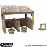 Castle Stables – Printable Scenery 3D printed tabletop terrain