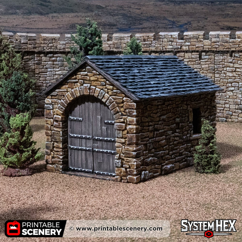 Castle Stone Barn – Printable Scenery 3D printed tabletop terrain