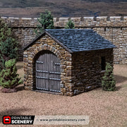 Castle Stone Barn – Printable Scenery 3D printed tabletop terrain