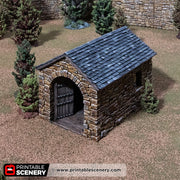 Castle Stone Barn – Printable Scenery 3D printed tabletop terrain