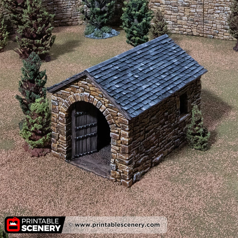 Castle Stone Barn – Printable Scenery 3D printed tabletop terrain