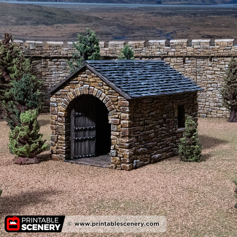 Castle Stone Barn – Printable Scenery 3D printed tabletop terrain