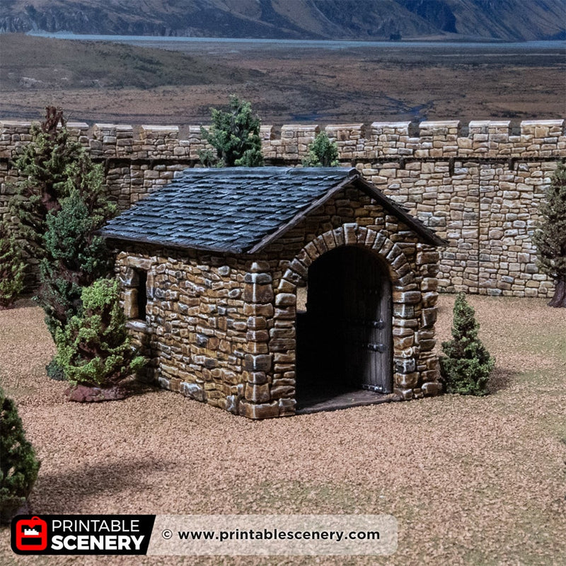 Castle Stone Barn – Printable Scenery 3D printed tabletop terrain