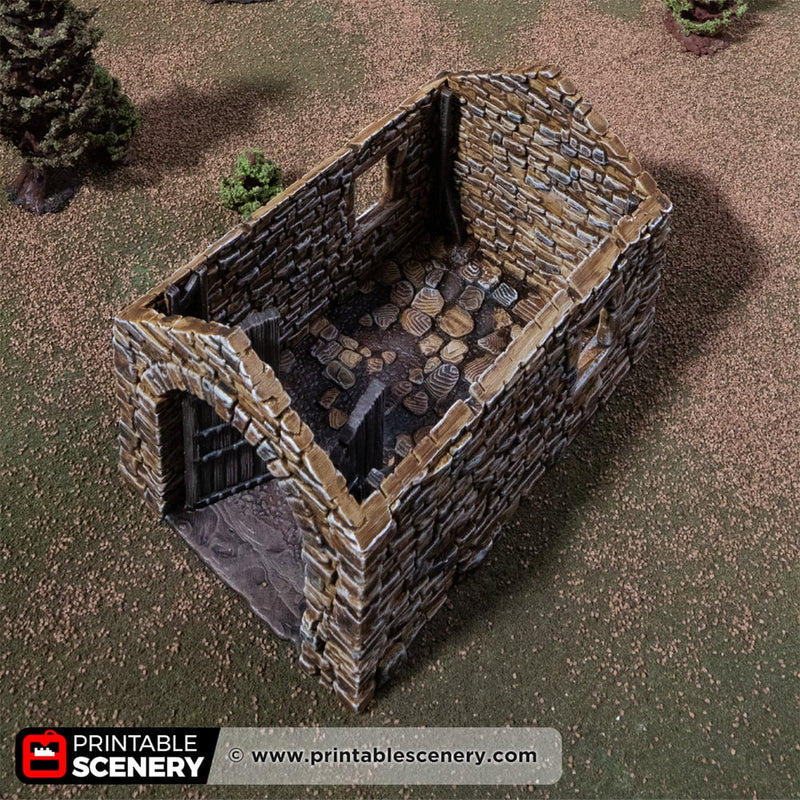 Castle Stone Barn – Printable Scenery 3D printed tabletop terrain