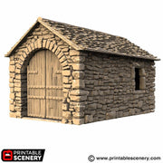 Castle Stone Barn – Printable Scenery 3D printed tabletop terrain