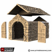 Castle Stone Barn – Printable Scenery 3D printed tabletop terrain