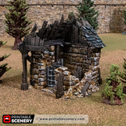Ruined Outside Vault – Printable Scenery 3D printed tabletop terrain