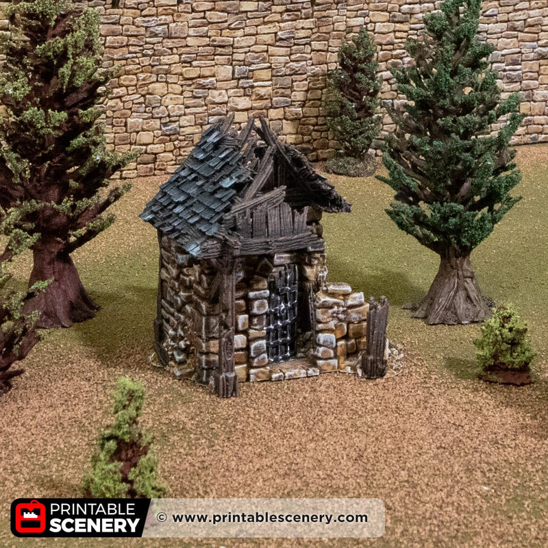 Ruined Outside Vault – Printable Scenery 3D printed tabletop terrain