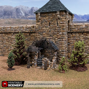 Ruined Outside Vault – Printable Scenery 3D printed tabletop terrain