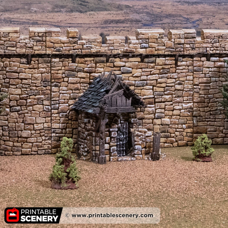 Ruined Outside Vault – Printable Scenery 3D printed tabletop terrain