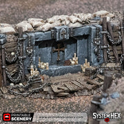 Sunken Trench Shrine – Trench Crusade compatible SystemHEX 3D printed terrain