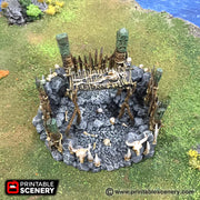 Lost Tribes Burial Platform – Printable Scenery 3D printed tabletop terrain