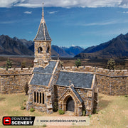 Castle Church – Printable Scenery 3D printed tabletop terrain
