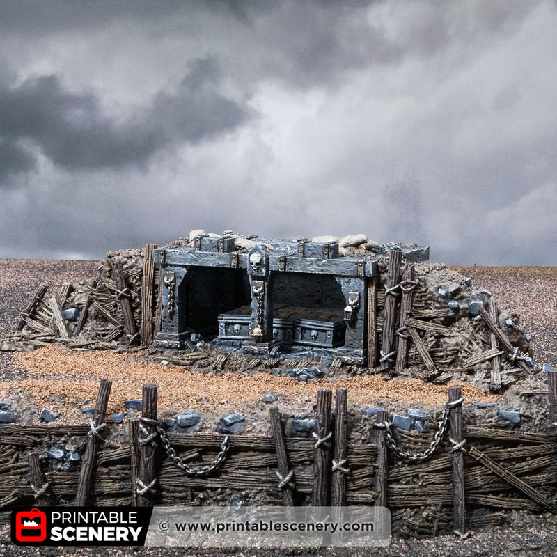 Trench Mausoleum – Trench Crusade compatible SystemHEX 3D printed terrain