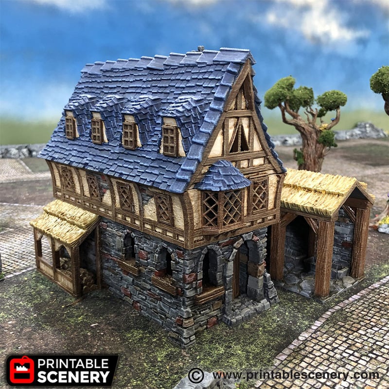 Winterdale Tavern – Printable Scenery 3D printed tabletop terrain