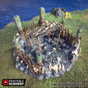 Lost Tribes Burial Platform – Printable Scenery 3D printed tabletop terrain