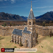 Castle Church – Printable Scenery 3D printed tabletop terrain