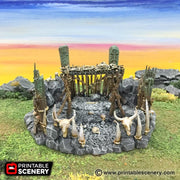 Lost Tribes Burial Platform – Printable Scenery 3D printed tabletop terrain