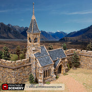 Castle Church – Printable Scenery 3D printed tabletop terrain