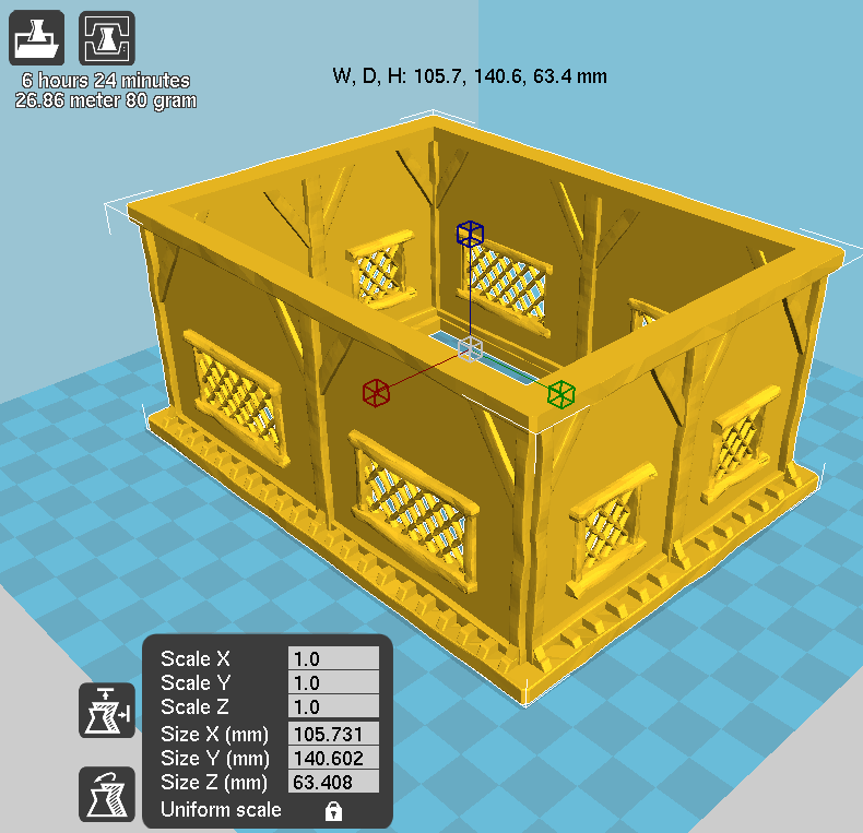 Winterdale Townhouse – Printable Scenery 3D printed tabletop terrain
