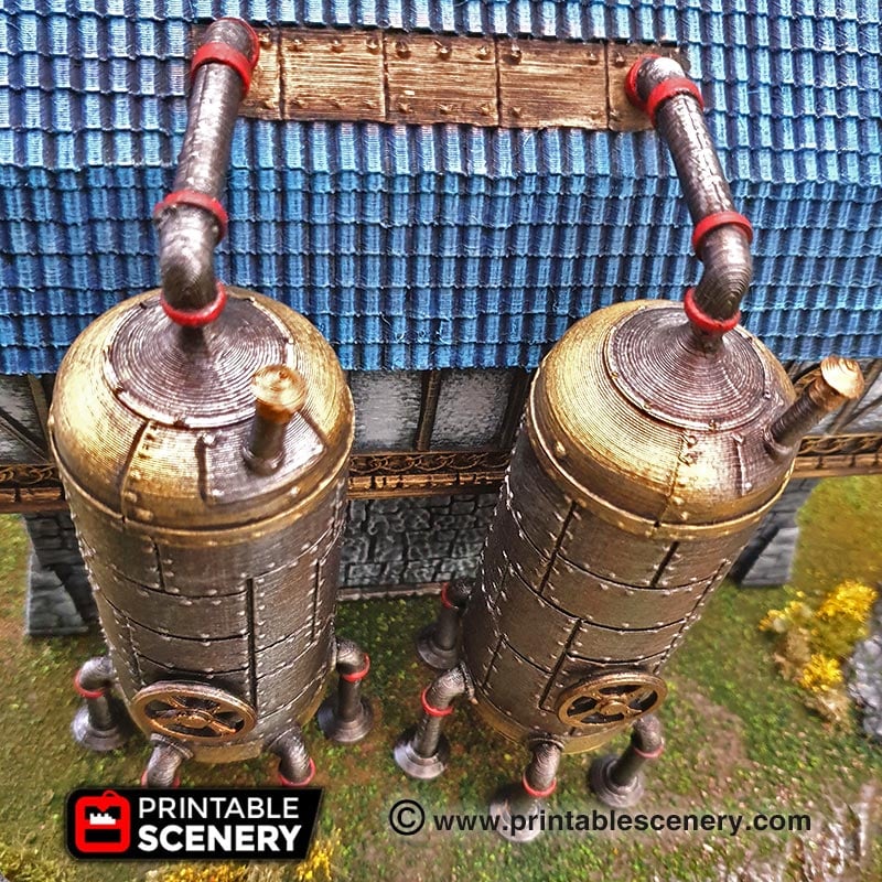 Dwarven Brewhouse – Printable Scenery 3D printed tabletop terrain