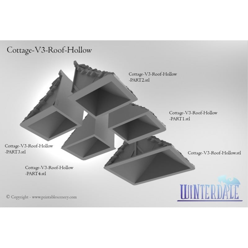 Winterdale Townhouse – Printable Scenery 3D printed tabletop terrain