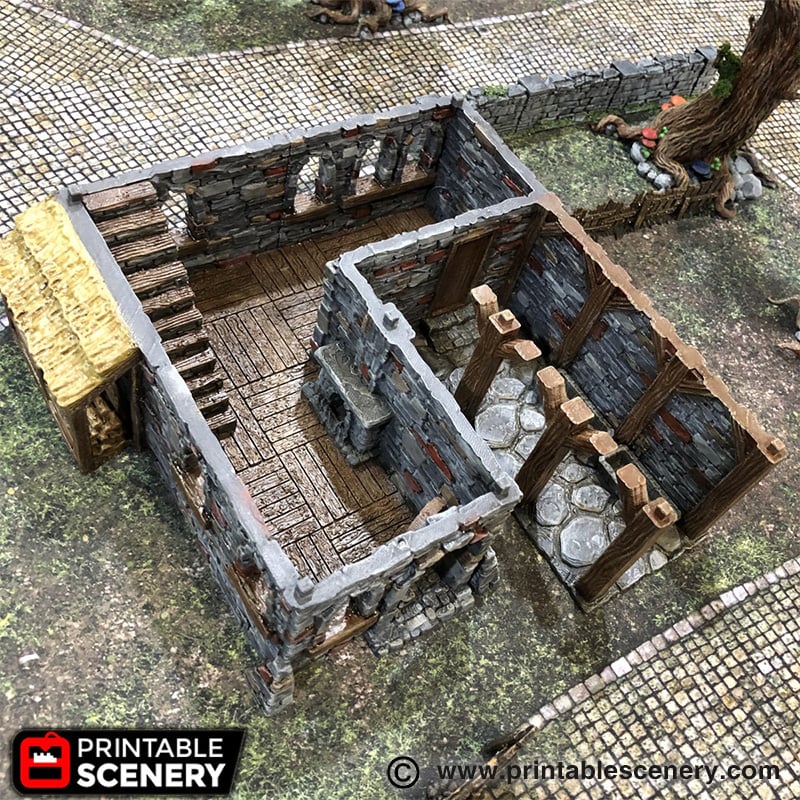 Winterdale Tavern – Printable Scenery 3D printed tabletop terrain