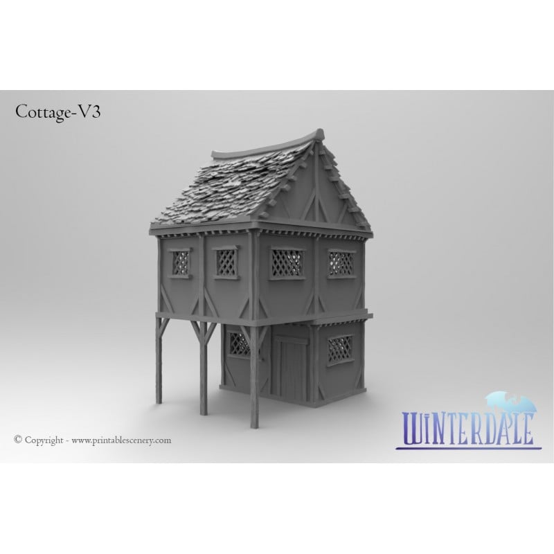 Winterdale Townhouse – Printable Scenery 3D printed tabletop terrain