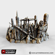 Lost Tribes Burial Platform – Printable Scenery 3D printed tabletop terrain