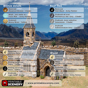 Castle Church – Printable Scenery 3D printed tabletop terrain