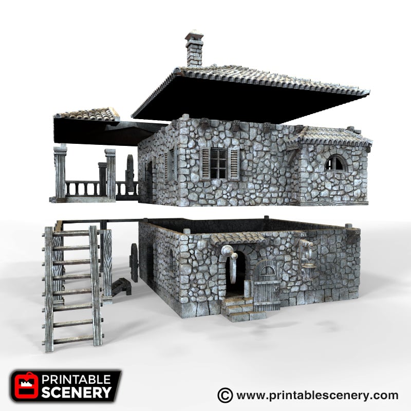 Port Winterdale Tavern – Printable Scenery 3D printed tabletop terrain