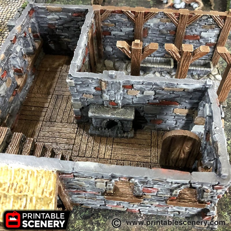 Winterdale Tavern – Printable Scenery 3D printed tabletop terrain