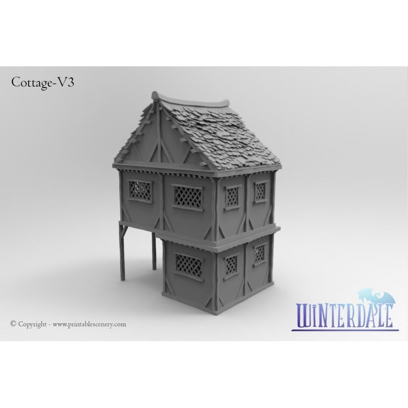Winterdale Townhouse – Printable Scenery 3D printed tabletop terrain